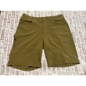 Rei Shorts Womens 8 Olive Cragland Ripstop Nylon Multi Pockets Water Repellant
